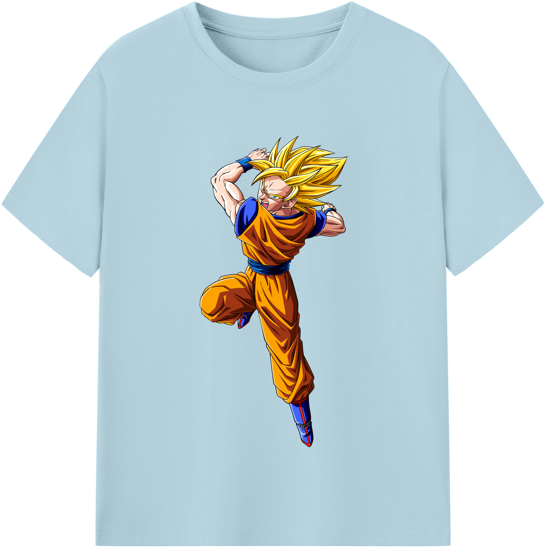 （画像用） ドラゴンボール 孫悟空（そん ごくう）Son Goku カカロット DRAGON BALL Kakarotto 綿100％半袖Tシャツ（フロントプリント）